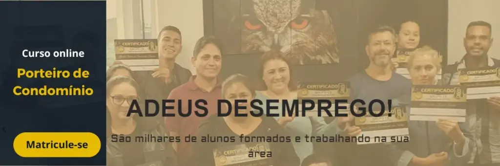 Curso de Porteiro em Cotia Curso de Porteiro Online