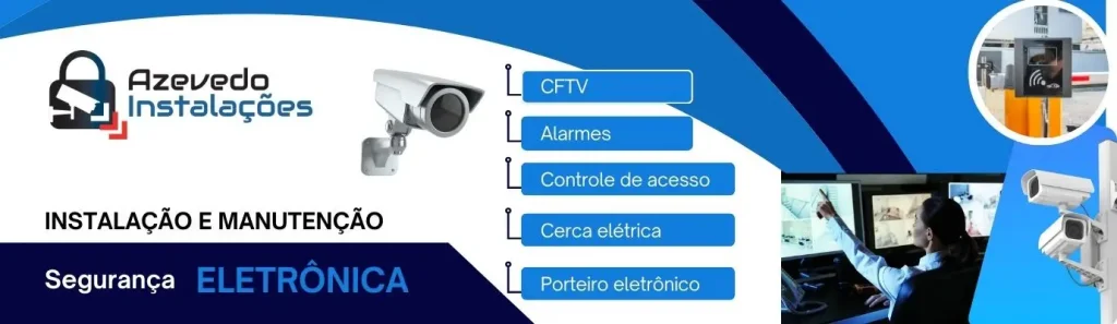 Instalação de câmeras de segurança em Cotia