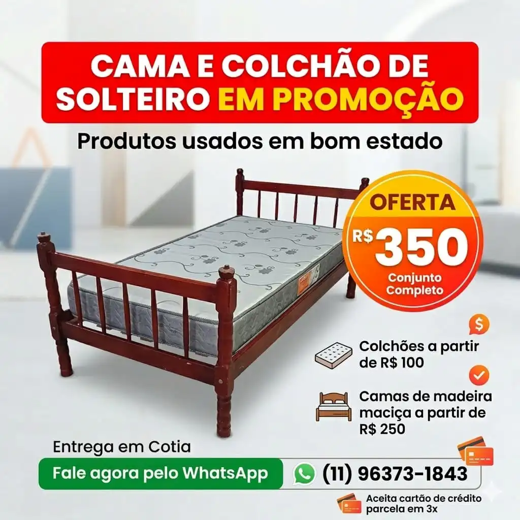 cama de solteiro usada em cotia