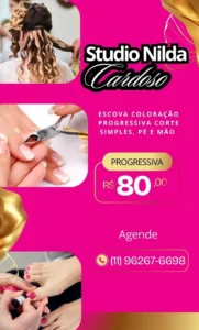 Cabelereira no suburbano Studio Nilda Cardoso
