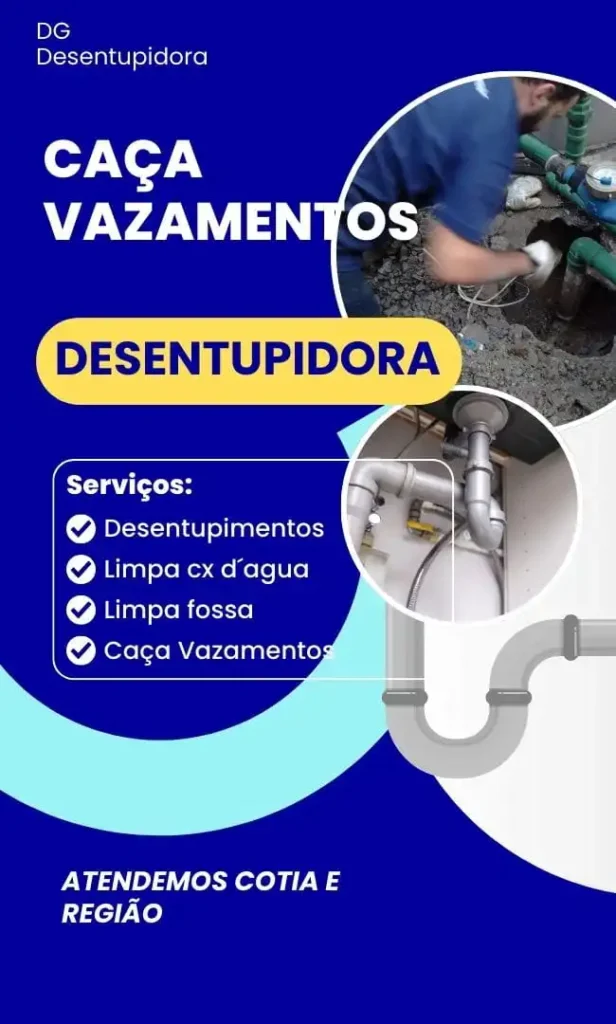 DG desentupidora e Caça vazamentos em Cotia DG desentupidora e Caça vazamentos em Cotia