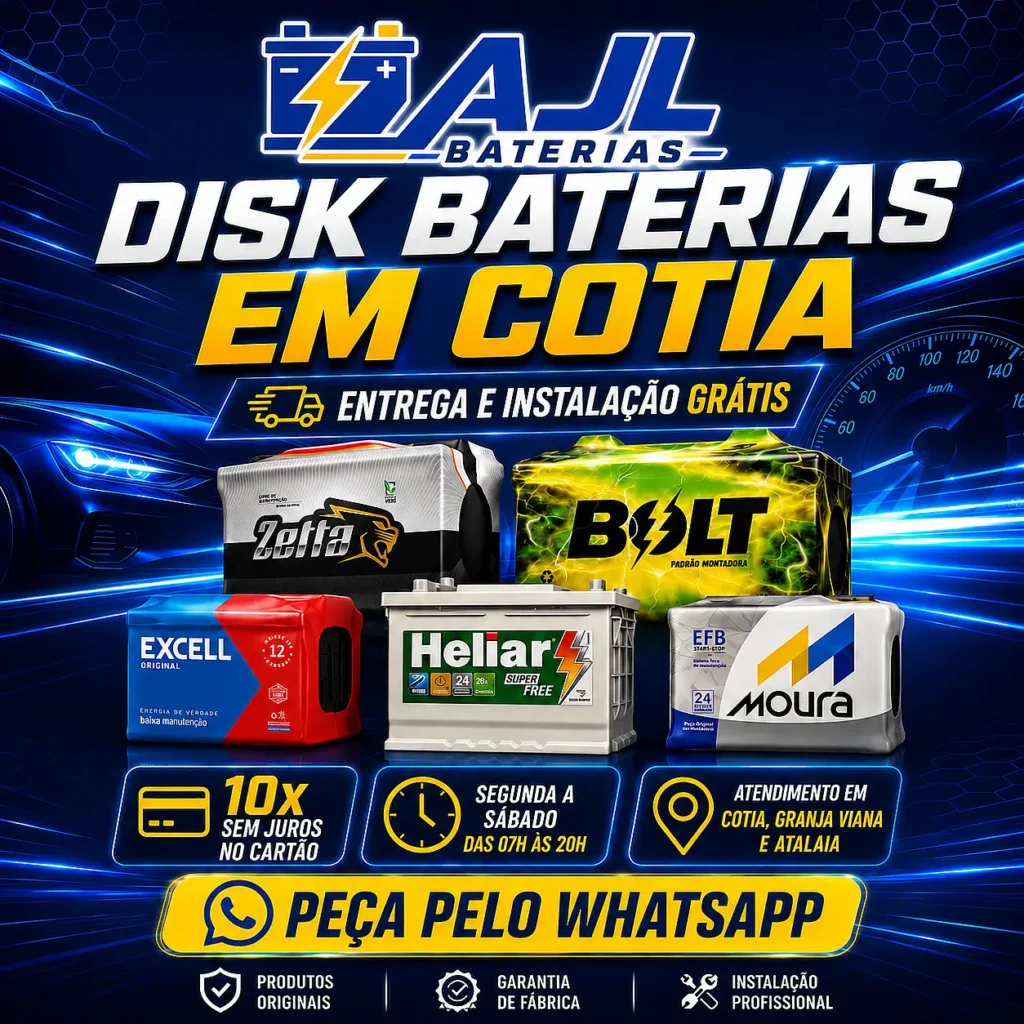 Ajl Baterias em Cotia Disk Baterias