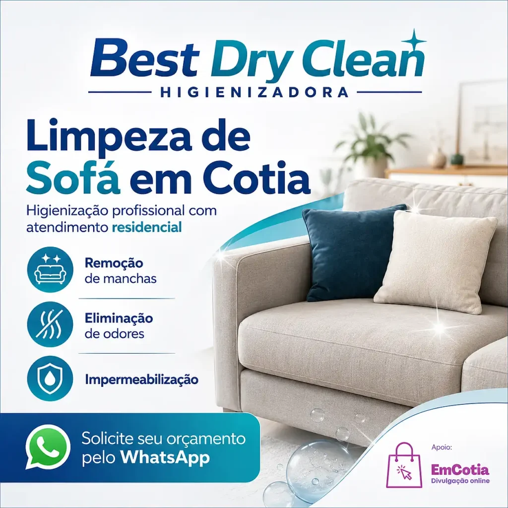 Limpeza de sofá em Cotia