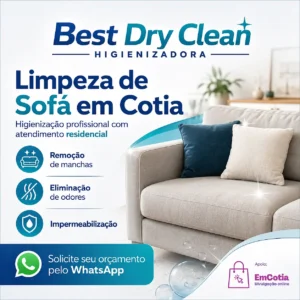 Limpeza de sofá em Cotia