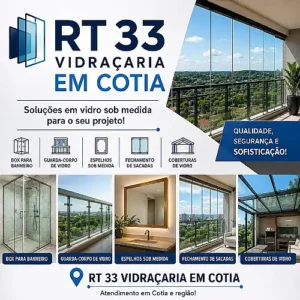 Vidracaria em Cotia vidros, fechamentos e corrimao
