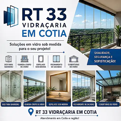 Vidracaria em Cotia vidros, fechamentos e corrimao